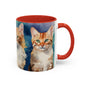 Multicoloured Kitties 8 Accent Mug 11oz