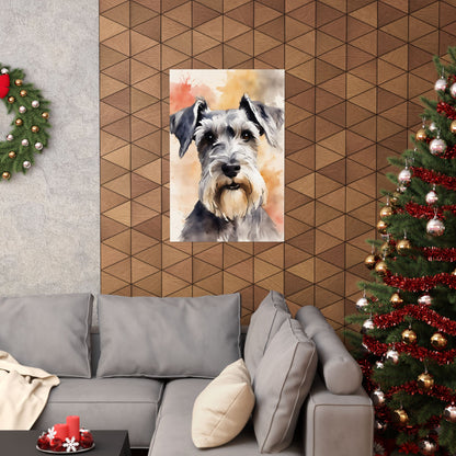Dogs Schnauzer 01 Matte Vertical Poster