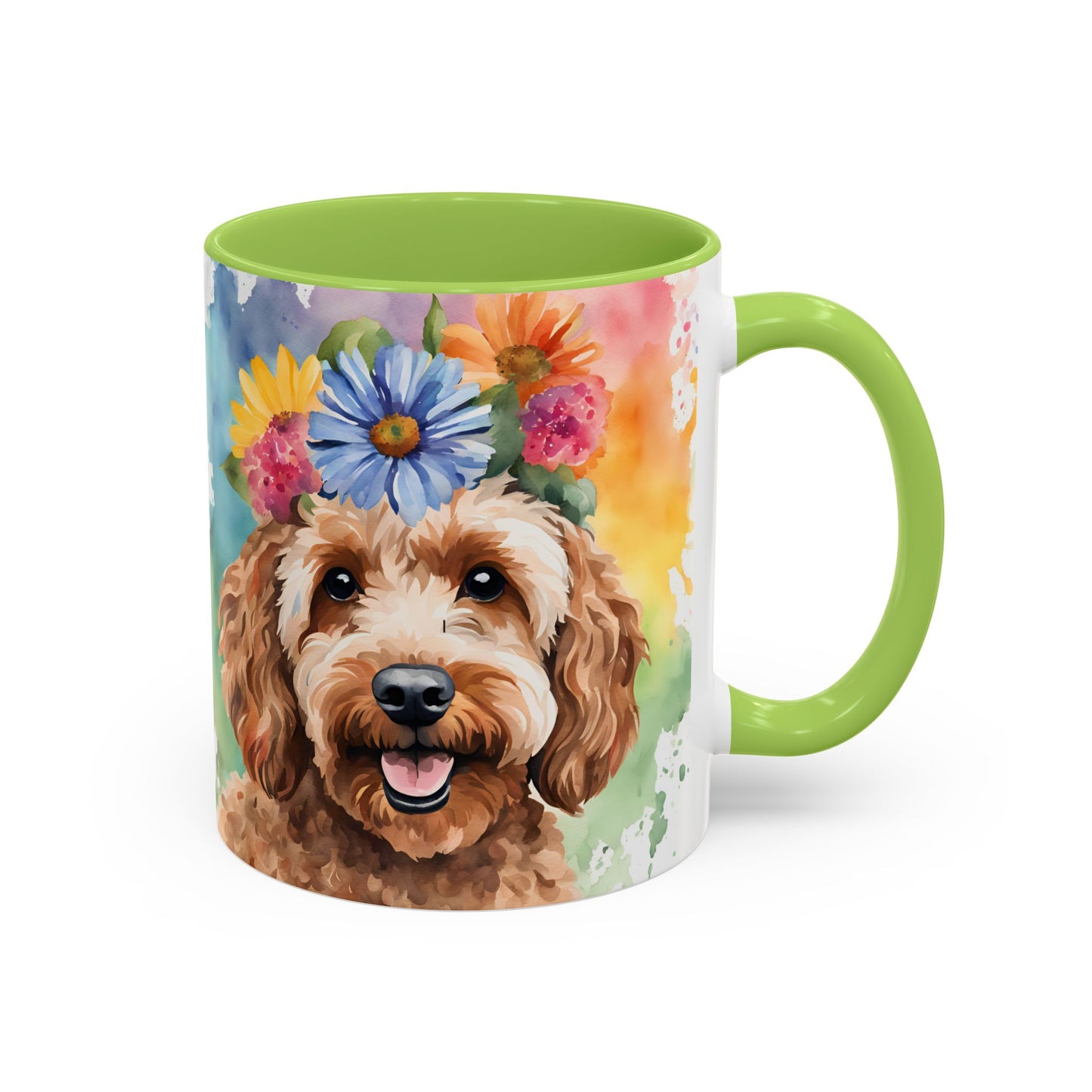 Cockapoo 03 Accent Coffee Mug - Dog Lover Gift