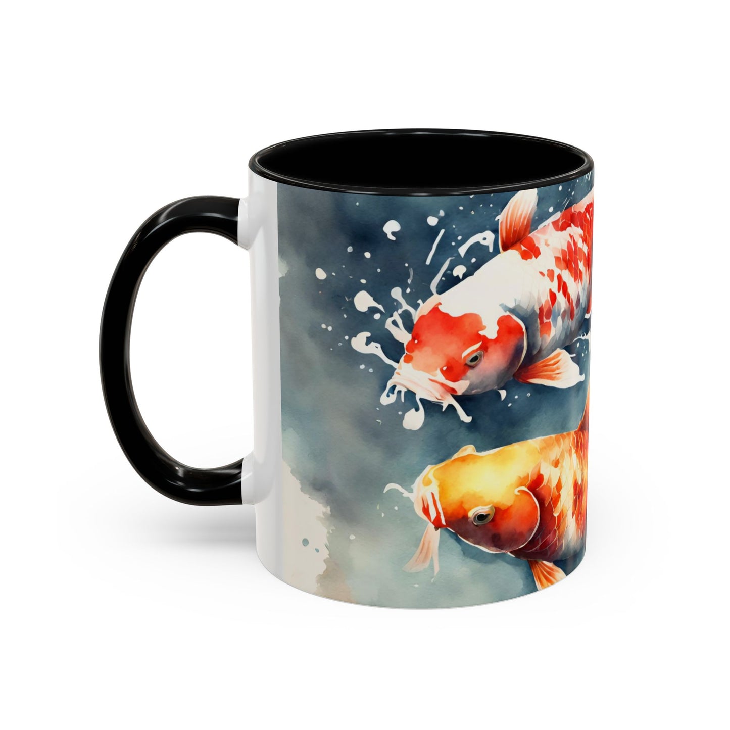 Koi Carp 02 Accent Coffee Mug (11oz)