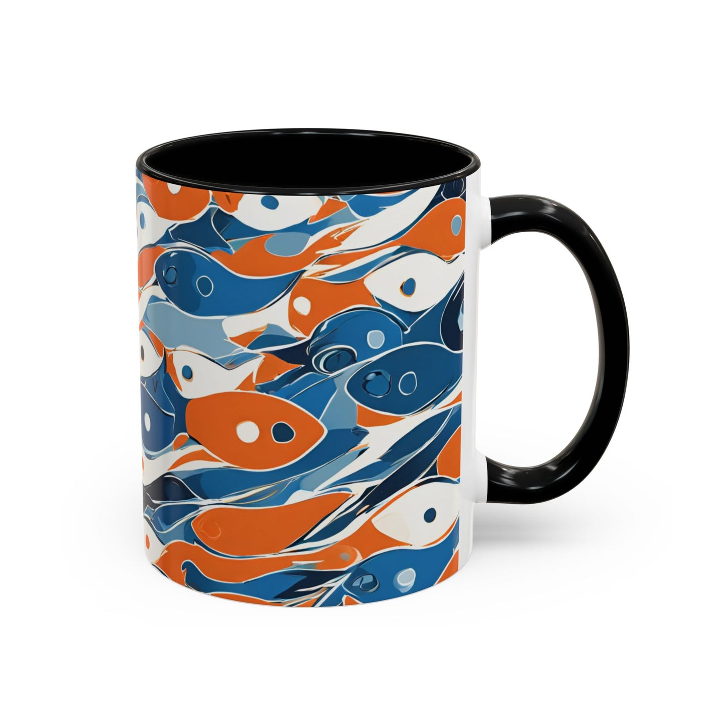 Orange Fish 05 Accent Coffee Mug (11oz)