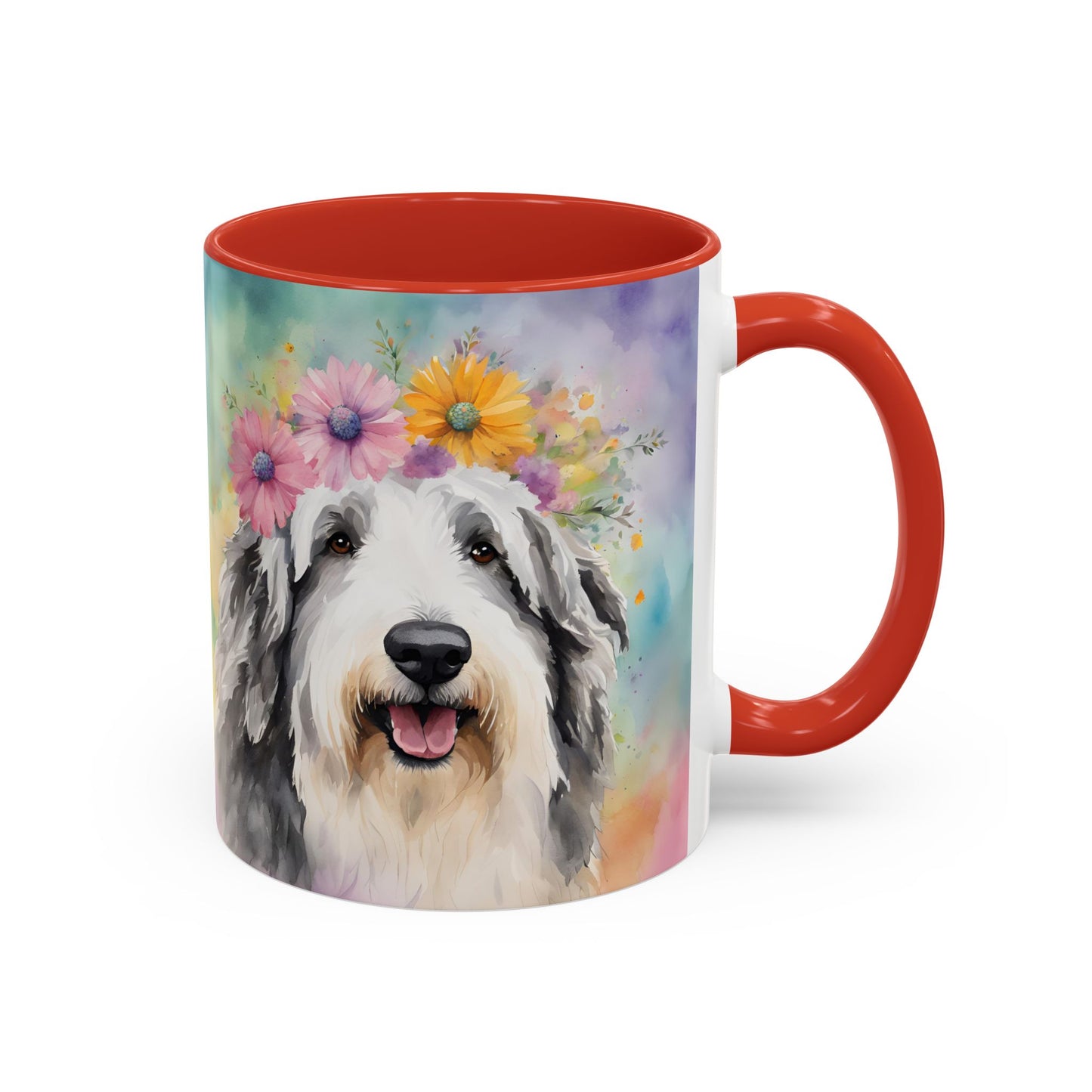Bearded Collie 03 Accent Coffee Mug - Dog Lover Gift