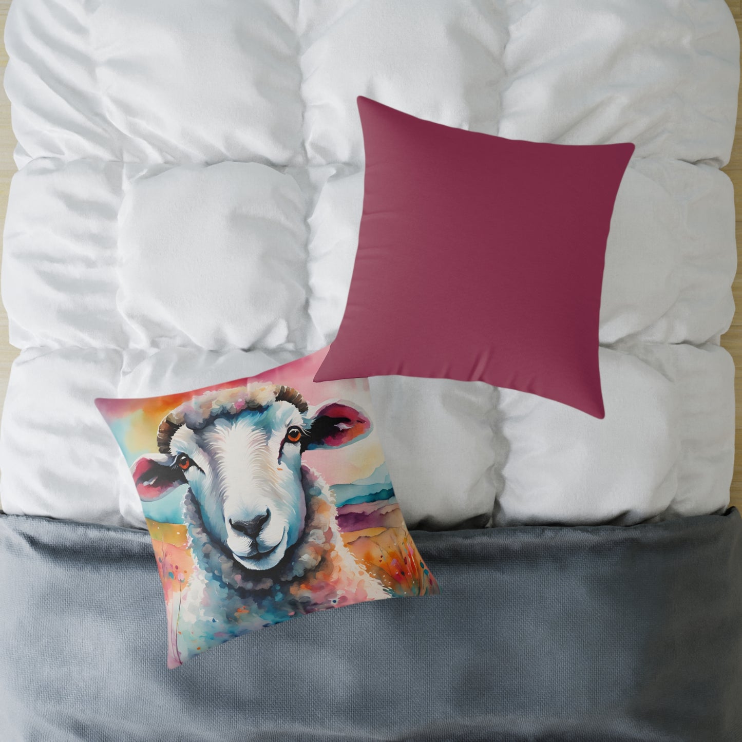 Sheep 01 Poly Pillow - Natures Beauty Design