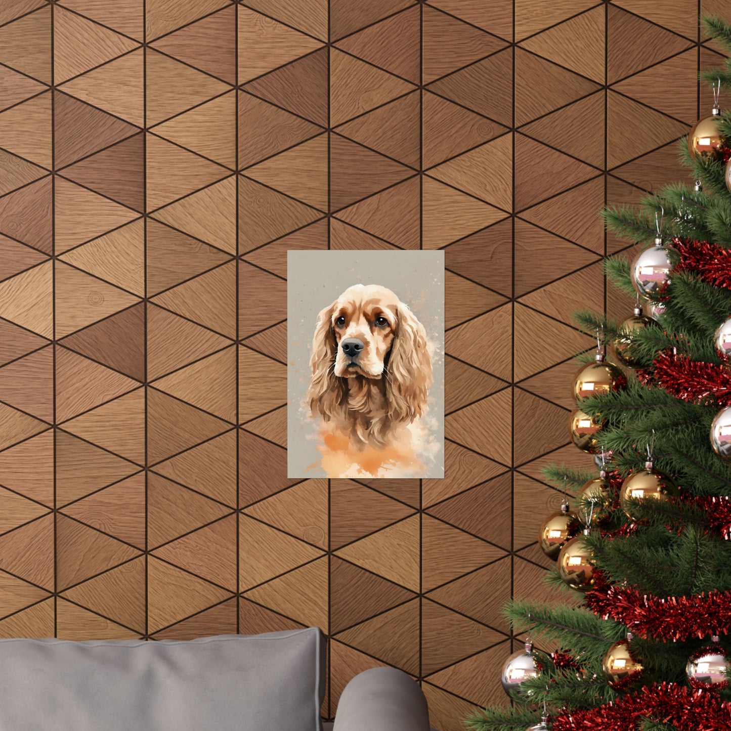 Dogs Cocker Spaniel 01 Matte Vertical Poster