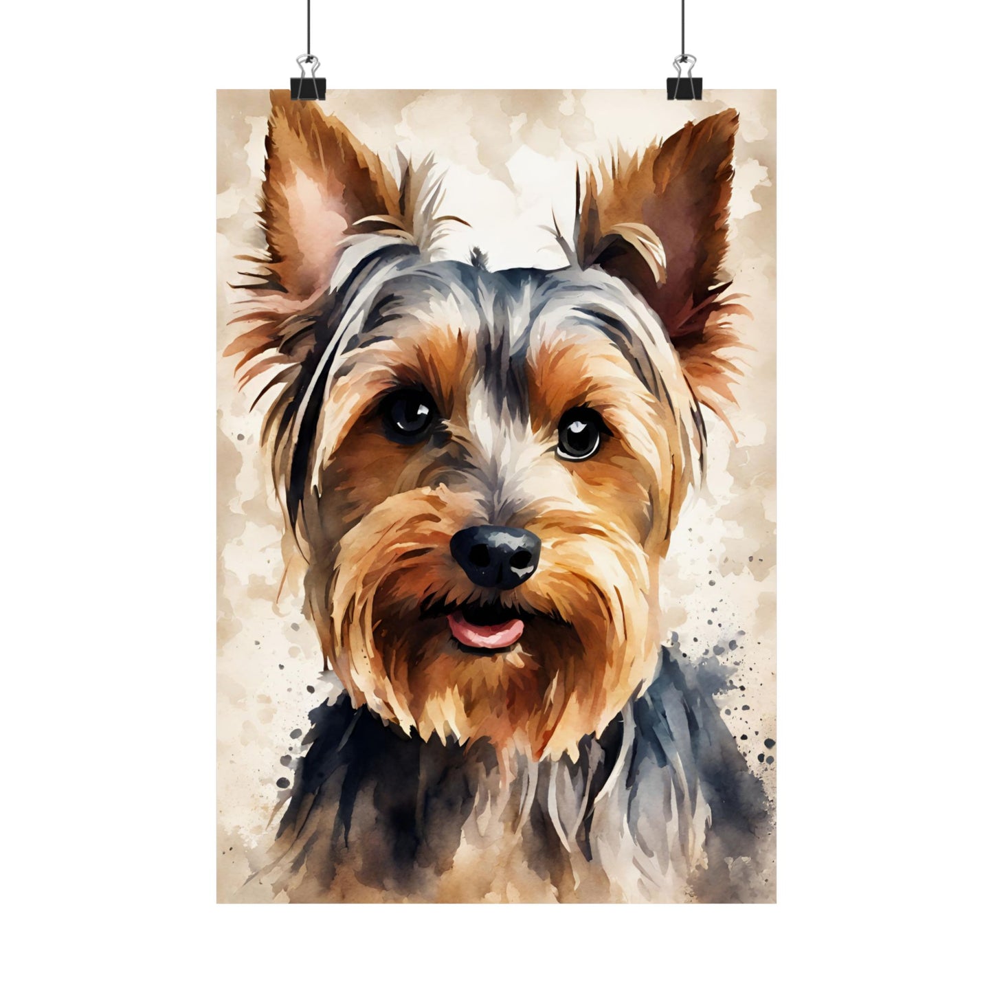 Dogs Yorkshire Terrier 03 Matte Vertical Poster