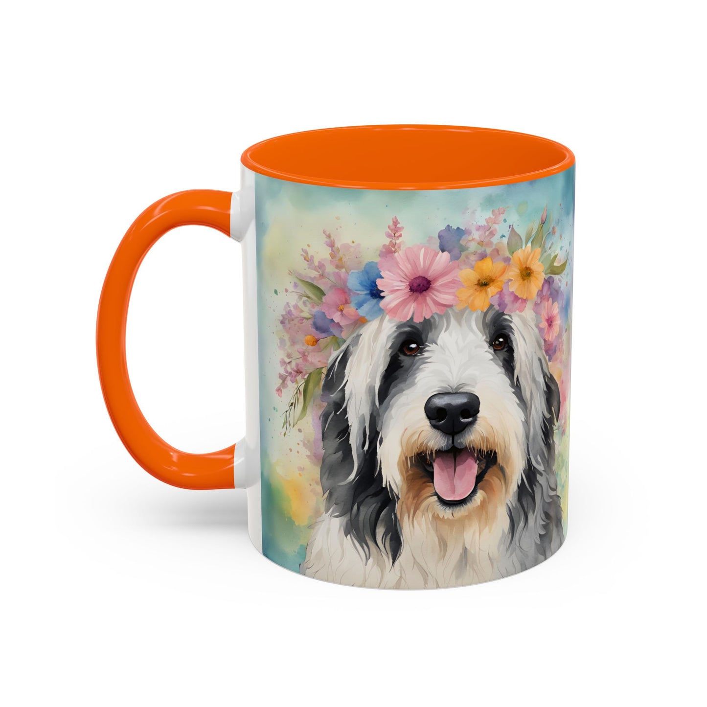Bearded Collie 02 Accent Coffee Mug - Dog Lover Gift