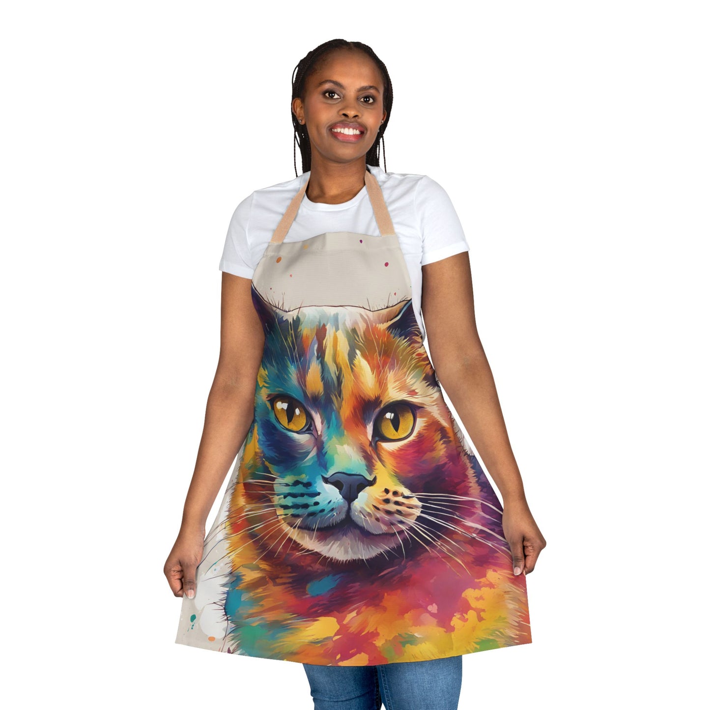Multi pussycat Adult Apron (AOP)