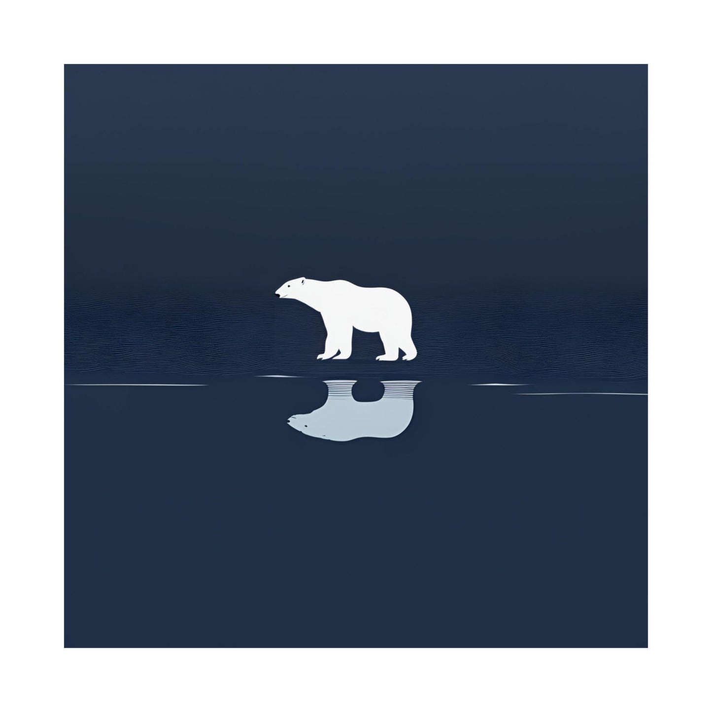 Lone Collection Polar Bear 12 Matte Square Posters