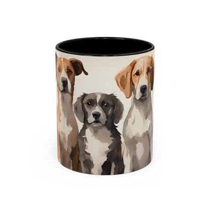 Doggies in a Row 1 Accent Mug 11oz