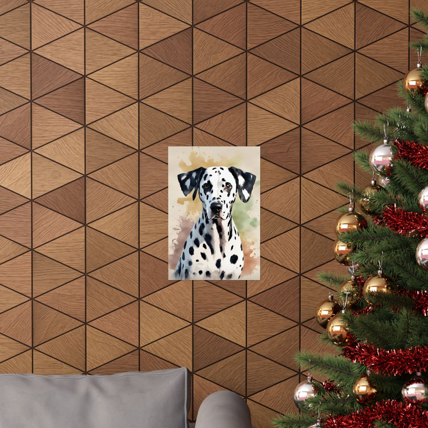 Dogs Dalmatian 01 Matte Vertical Poster