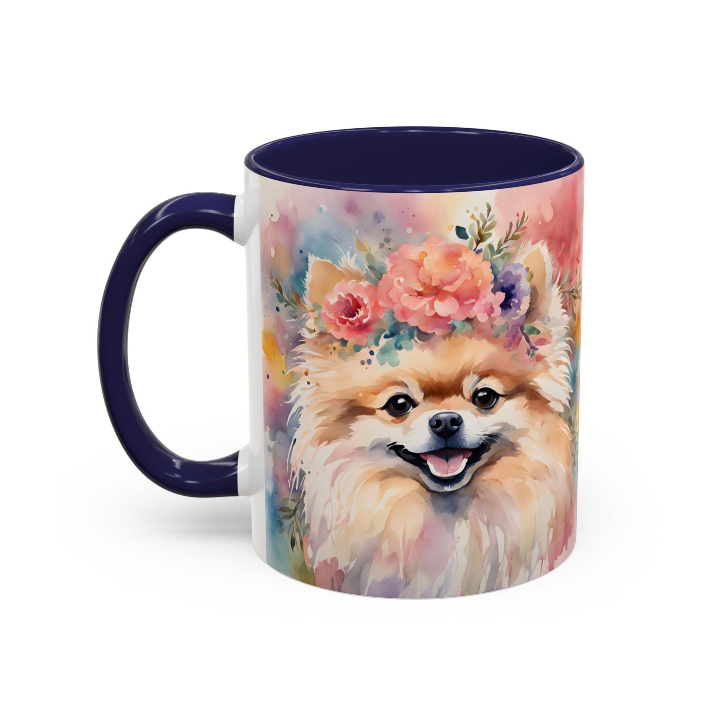 Pomeranian 02 Accent Coffee Mug - Dog Lover Gift