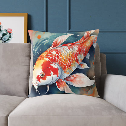 Koi Carp 04 Poly Pillow - Natures Beauty Design