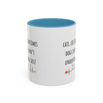 Cats V Dogs 02 Accent Coffee Mug (11oz)