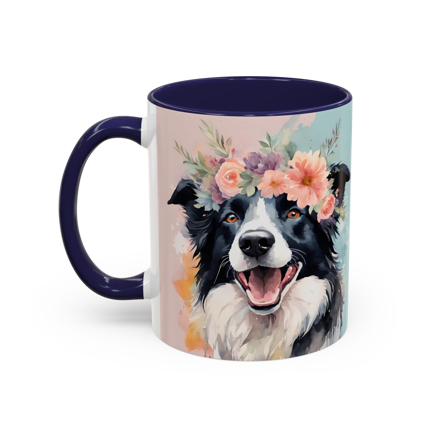 Border Collie 02 Accent Coffee Mug - Dog Lover Gift