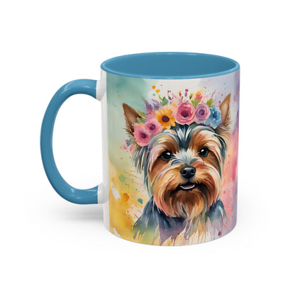 Yorkshire Terrier 01 Accent Coffee Mug - Dog Lover Gift