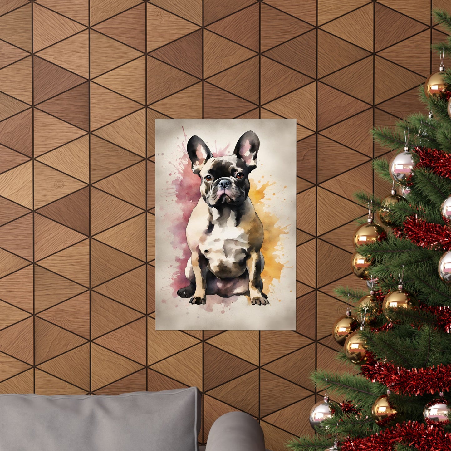 Dogs French Bulldog 02 Matte Vertical Poster