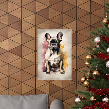 Dogs French Bulldog 02 Matte Vertical Poster