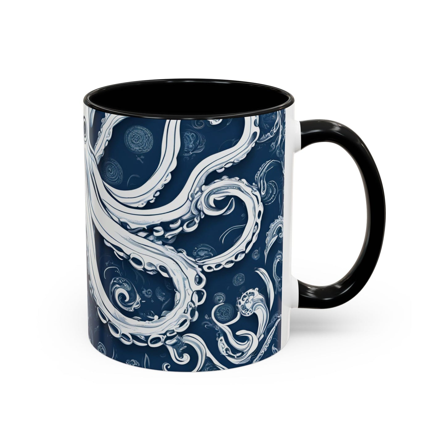 Octopus 8 Accent Coffee Mug (11oz)