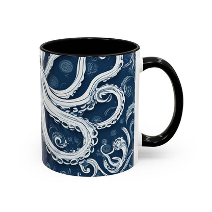 Octopus 8 Accent Coffee Mug (11oz)