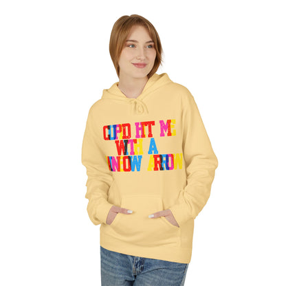 Cupid Hit Me With A Rainbow Arrow Unisex Valentines Hoodie