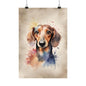 Dogs Dachshund 05 Matte Vertical Poster