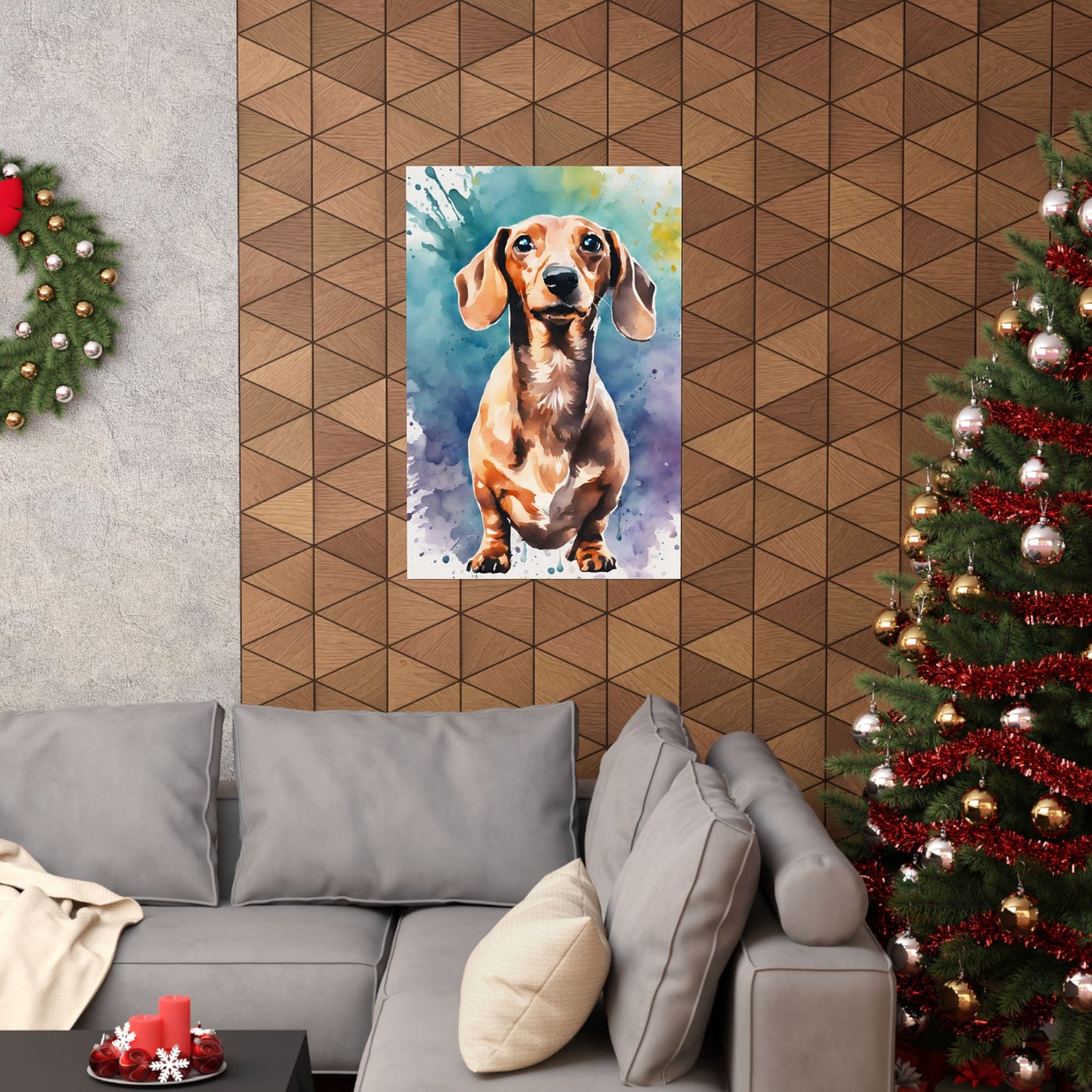 Dogs Dachshund 09 Matte Vertical Poster