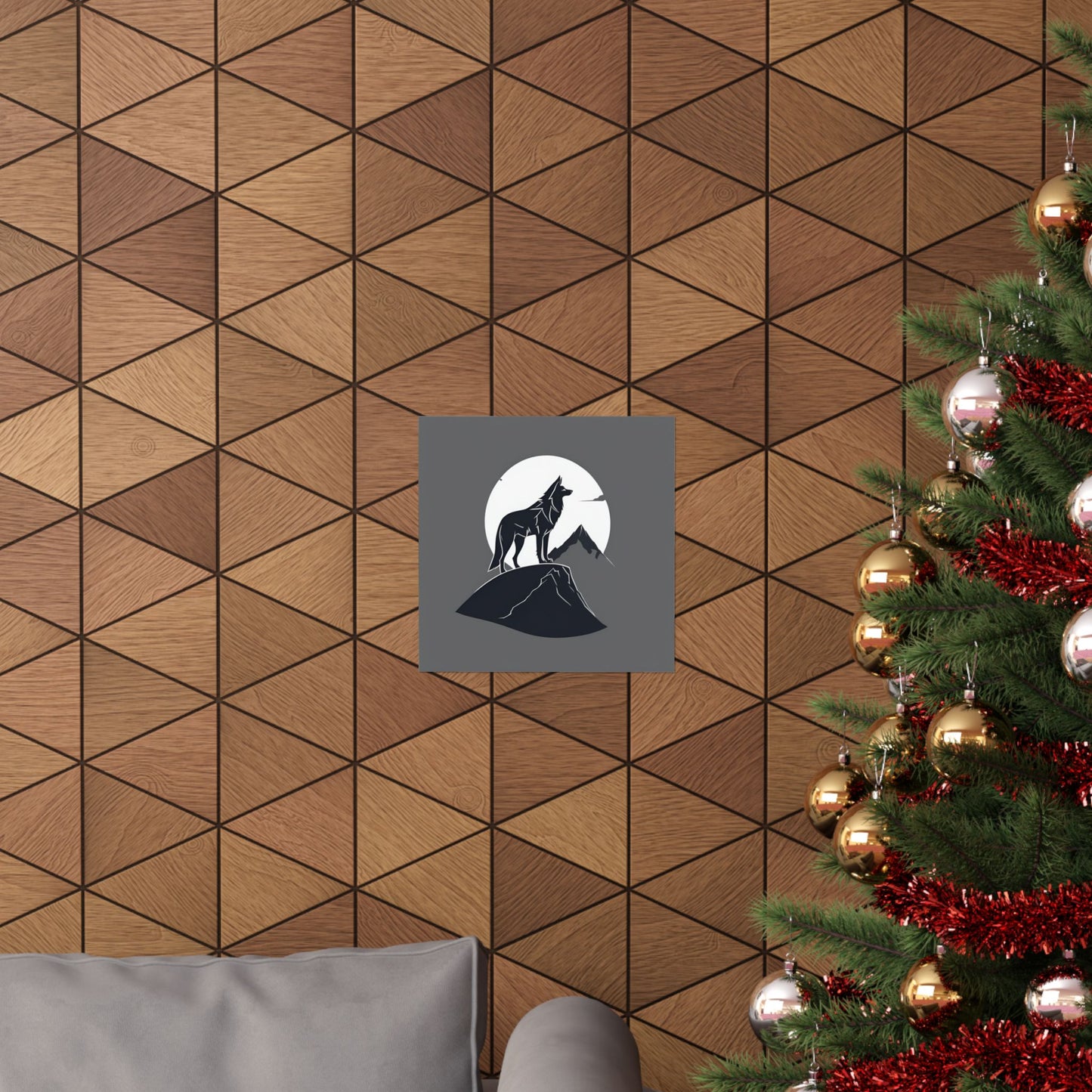 Lone Collection Wolf 2 Matte Square Posters
