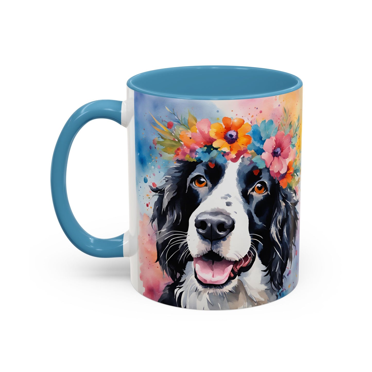 Springer Spaniel 02 Accent Coffee Mug - Dog Lover Gift