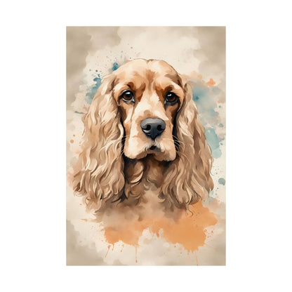 Dogs Cocker Spaniel 02 Matte Vertical Poster
