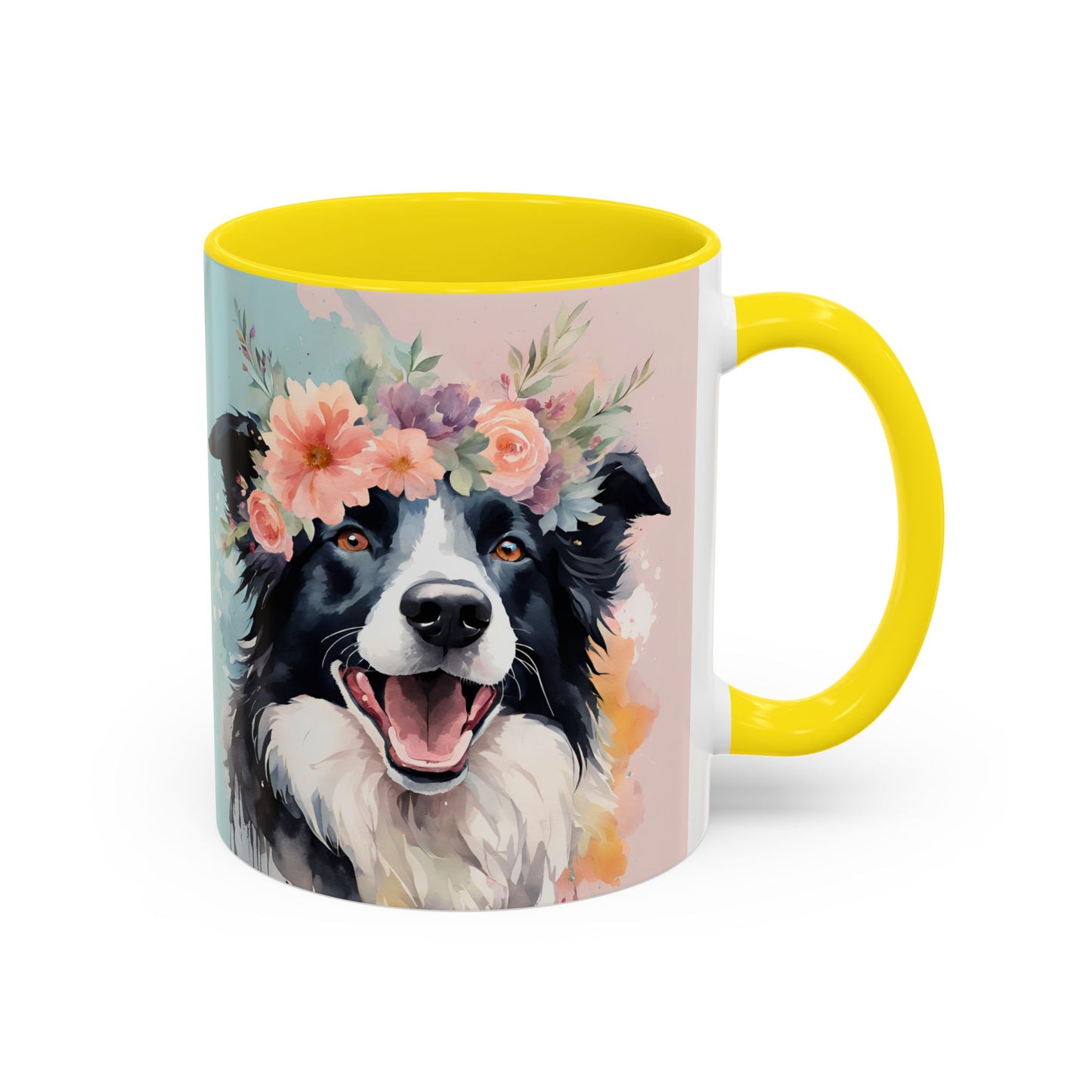 Border Collie 02 Accent Coffee Mug - Dog Lover Gift