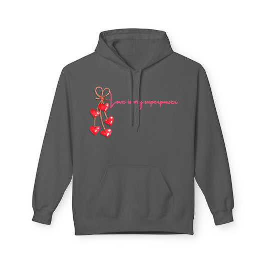 Love Is My Superpower Unisex Valentines Hoodie