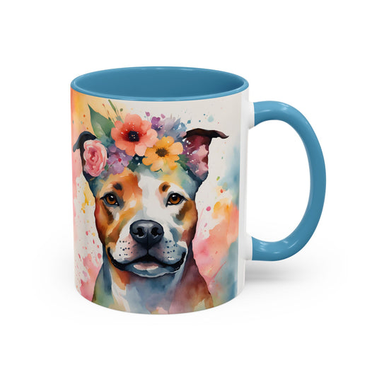 Staffordshire Bull Terrier 03 Accent Coffee Mug - Dog Lover Gift