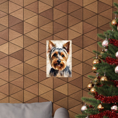 Dogs Yorkshire Terrier 03 Matte Vertical Poster