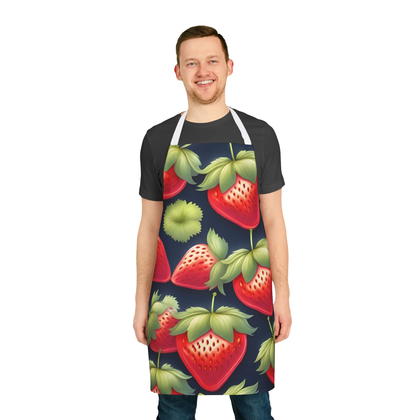 Strawberry 3 Apron, 5 Color Straps (AOP)