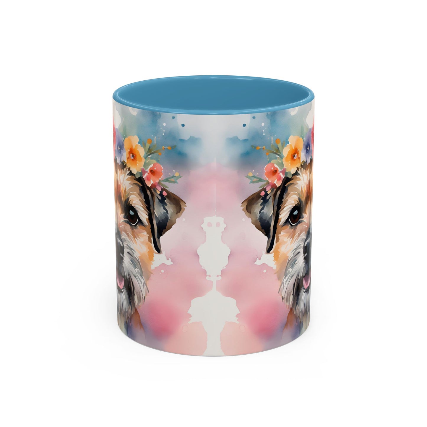 Border Terrier 03 Accent Coffee Mug - Dog Lover Gift