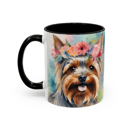 Yorkshire Terrier 04 Accent Coffee Mug - Dog Lover Gift
