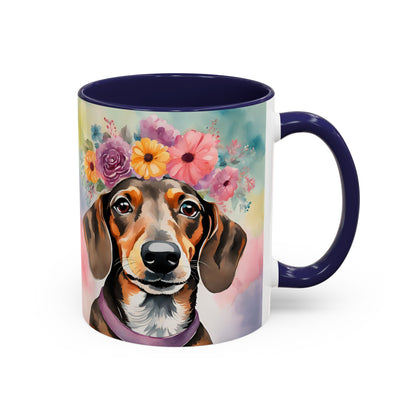 Dachshund 03 Accent Coffee Mug - Dog Lover Gift