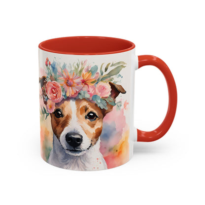 Jack Russell 01 Accent Coffee Mug - Dog Lover Gift