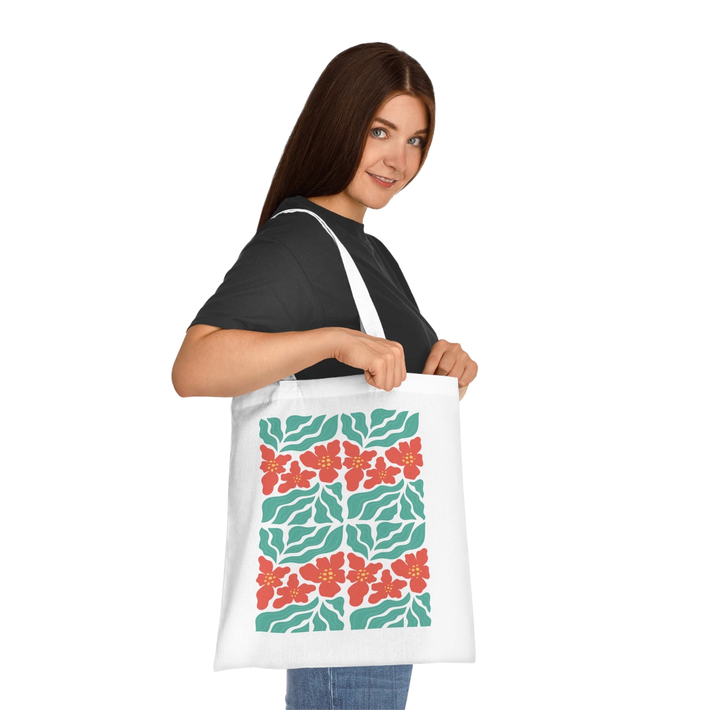 Abstract flowers 08 Cotton Tote