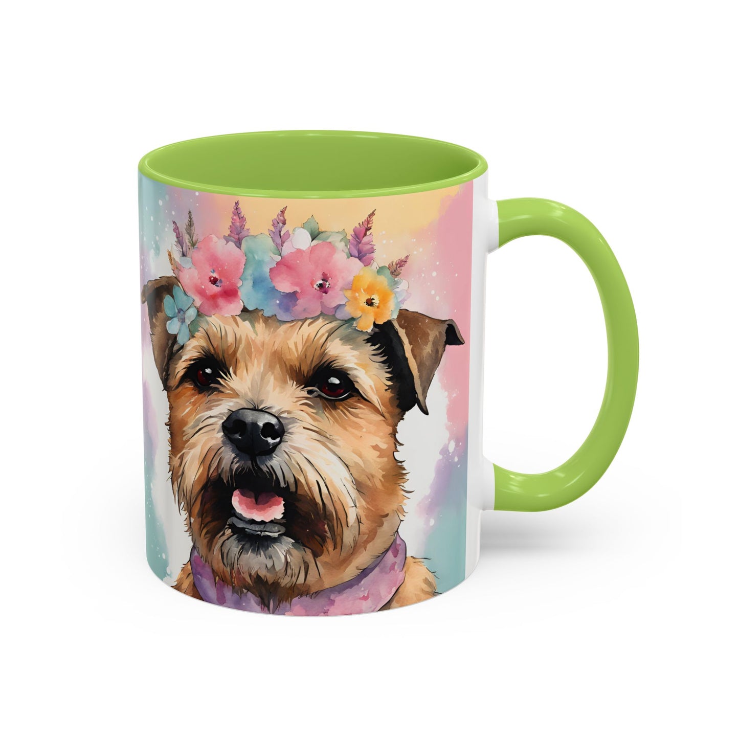Border Terrier 02 Accent Coffee Mug - Dog Lover Gift