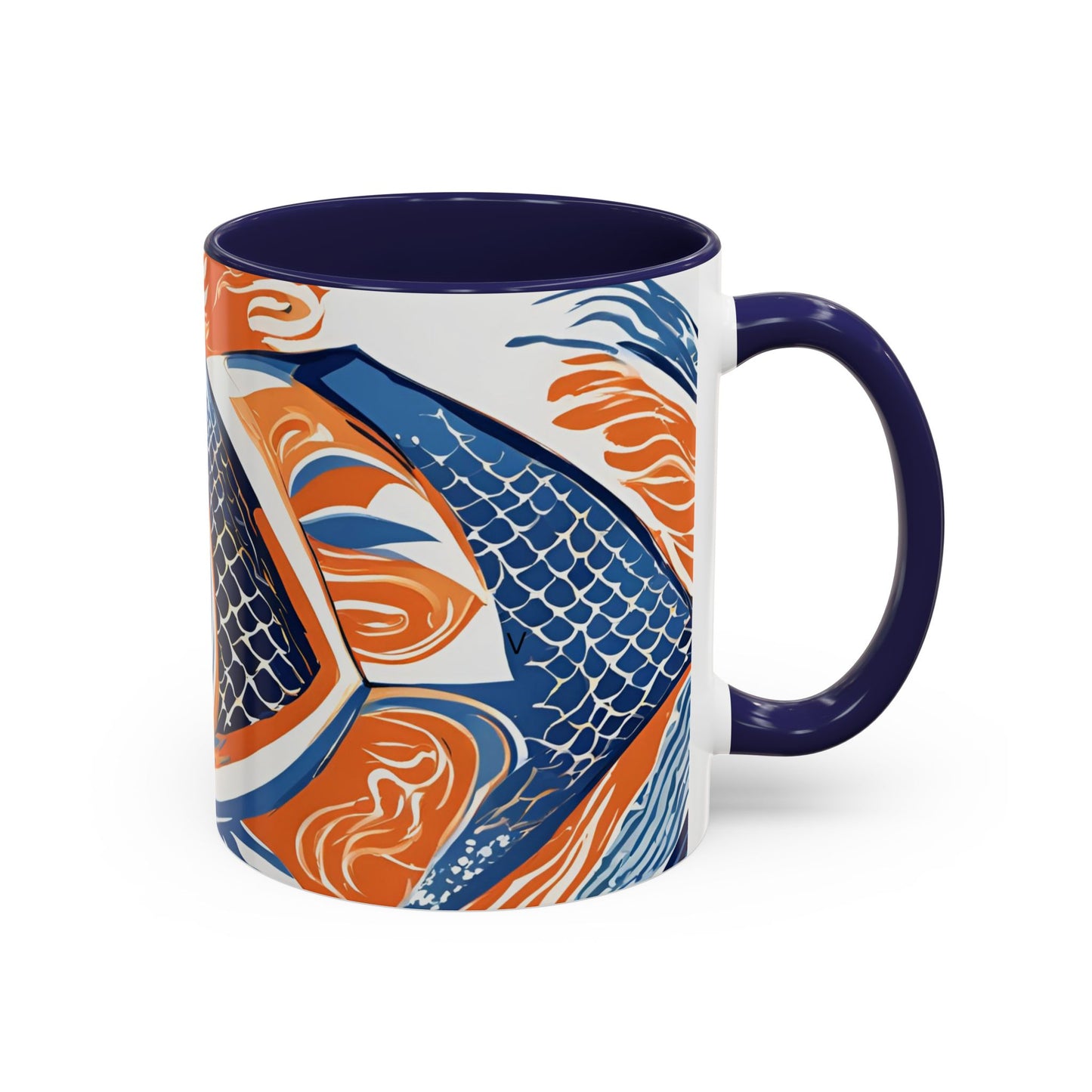 Orange Fish 07 Accent Coffee Mug (11oz)