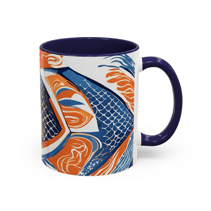 Orange Fish 07 Accent Coffee Mug (11oz)