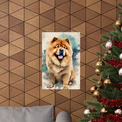 Dogs Chow Chow 01 Matte Vertical Poster