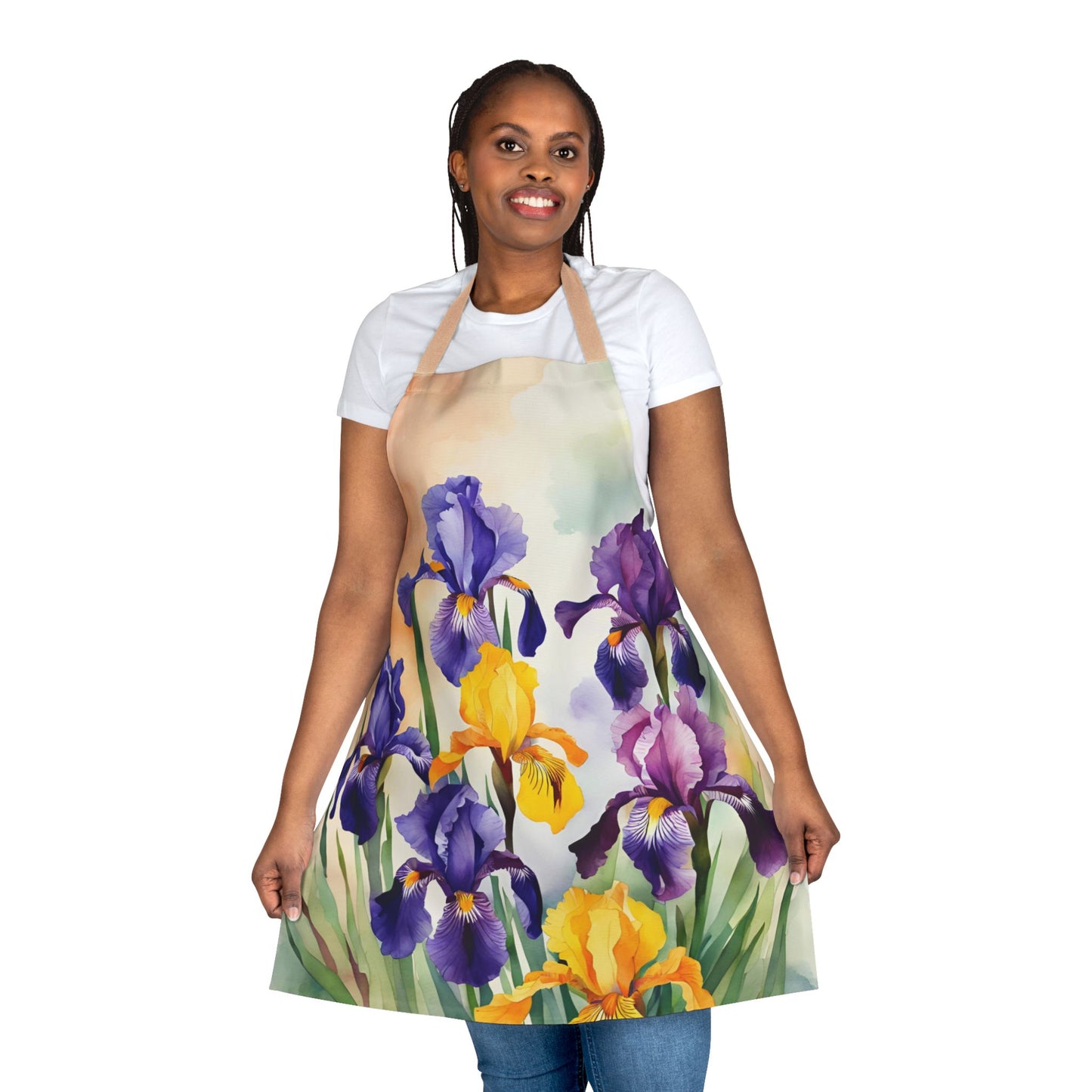 Irises 04 Apron 5-Color Straps