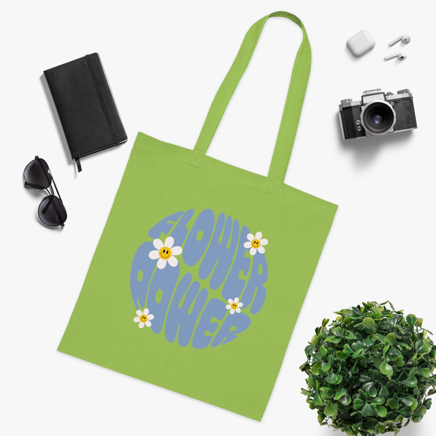 Flower power 01 Cotton Tote