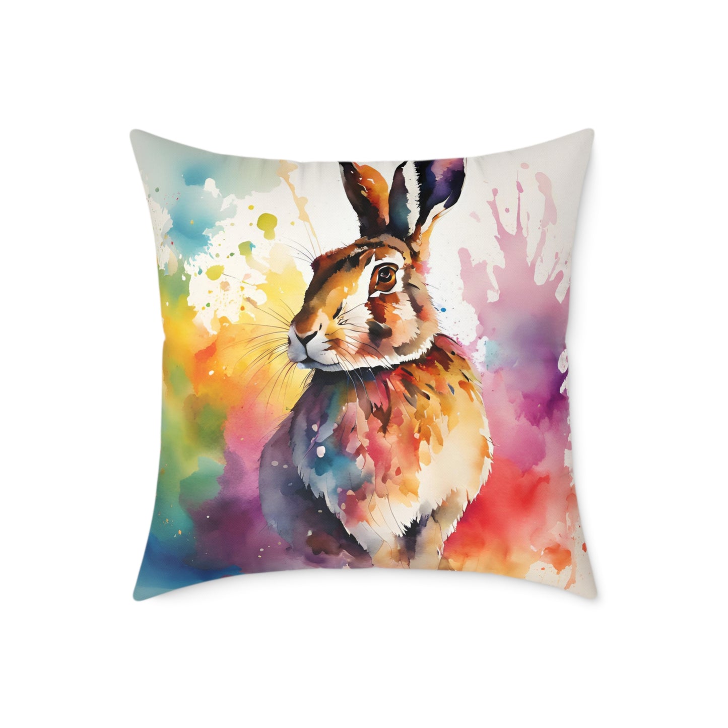 Hare 04 Poly Pillow - Natures Beauty Design