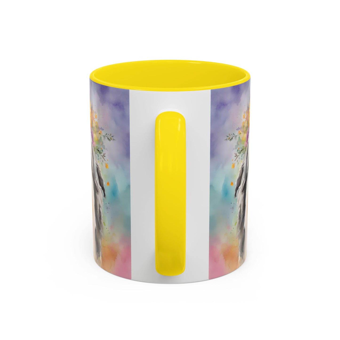 Bearded Collie 03 Accent Coffee Mug - Dog Lover Gift
