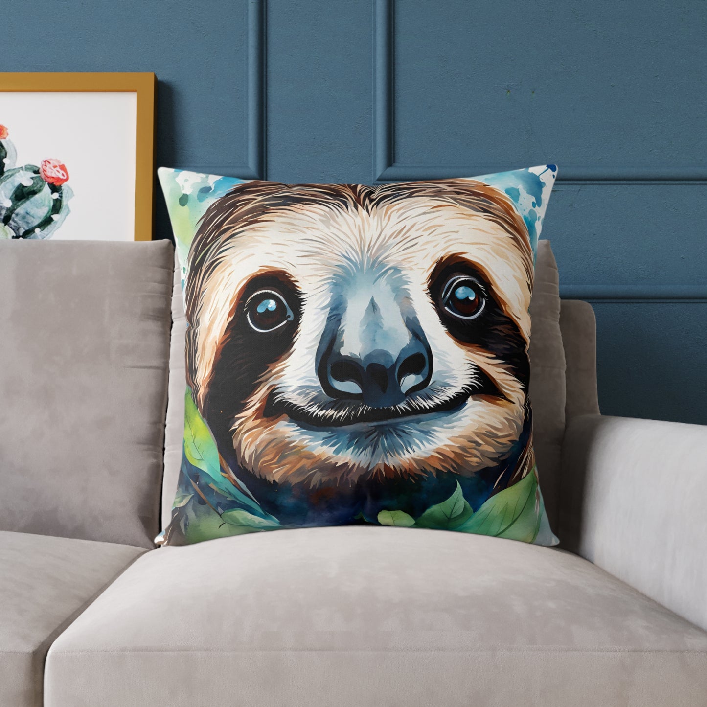 Sloth 01 Poly Pillow - Natures Beauty Design