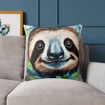Sloth 01 Poly Pillow - Natures Beauty Design