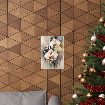 Orchids 01 Matte Vertical Poster